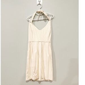 Amanda uprichard halter tie mini dress ivory